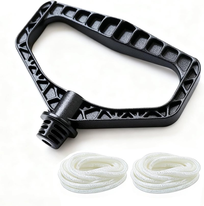 DVBB Gasoline Engine Starter Handle Grip, Recoil Starter Pull Handle Compatible with Honda GX160 GX200 Lawn Mower Generator Trimmer Snowblower Pull Start Cord Rope 140mm 3.5mm 2PCS - Image 1